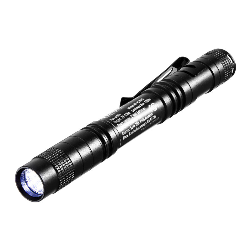 Stylo, lampe de poche de 100 lumens avec pince, lampe de poche portable imperméable IPX4, compacte et légère pour les espaces restreints, travail, inspection, urgence, mécanique, utilisation à l'extérieur
