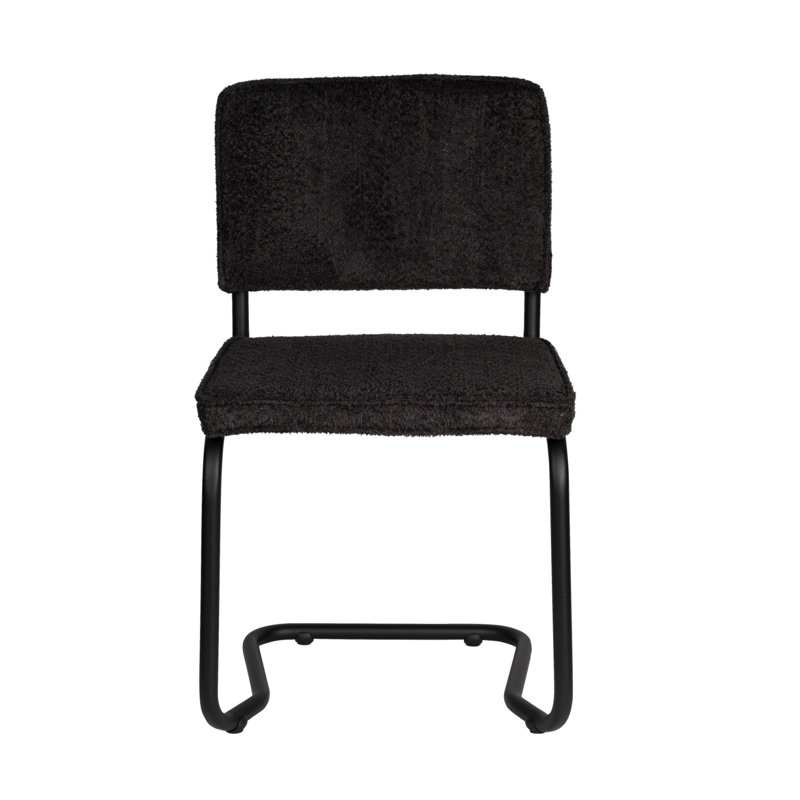 Ensemble de chaise de salle à manger Ridge Kink (2), Noir, Noir