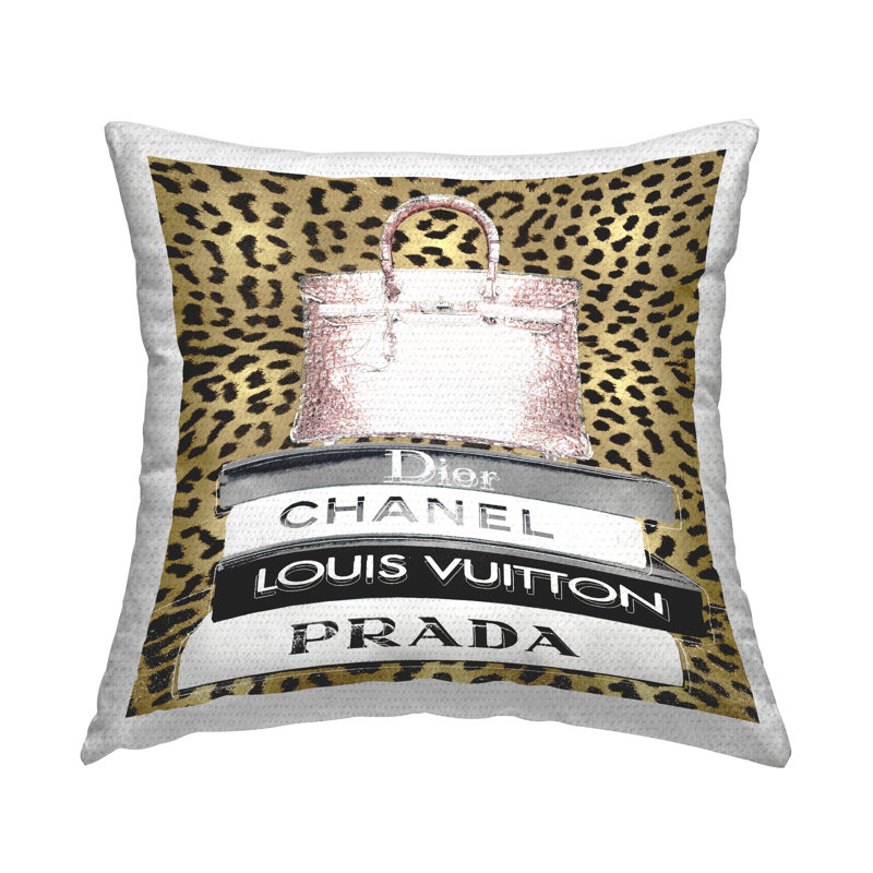 Coussin d'extérieur à motif de guépard Stupell Industries