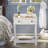 Jurino Nightstand With 1 Drawer, An Open Shelf, Turned Legs And Metal Handles-1157441575