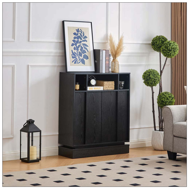 Buffet avec rangement, Black