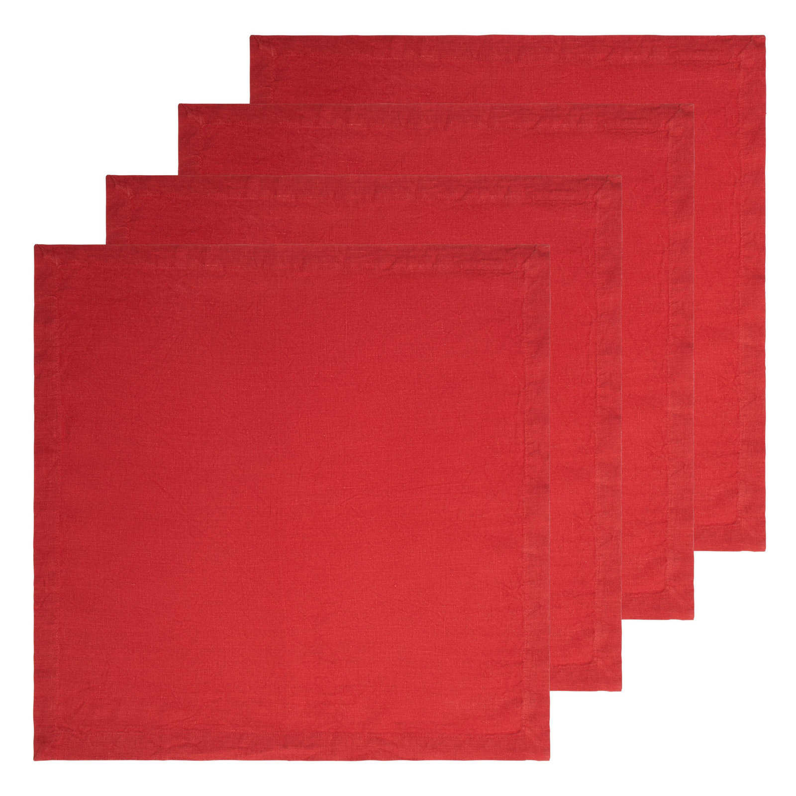Dalissa Reversible Linen Napkin, Cranberry