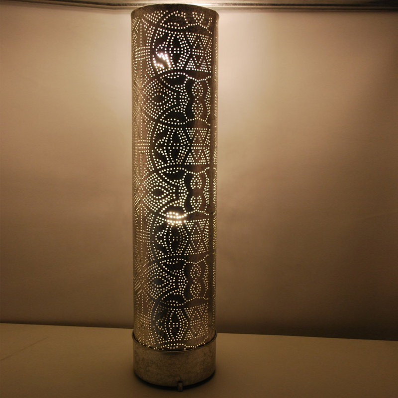 Chau 66cm Column Floor Lamp, Silver