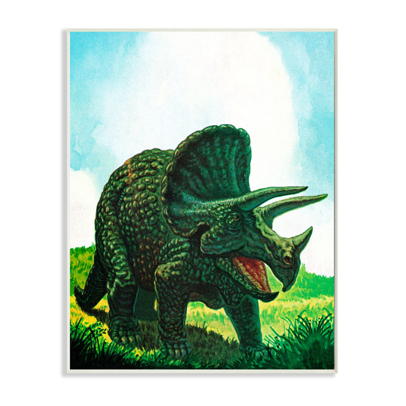 Art sur fond de dinosaure Levins, Plaque murale, H 15 po x l 10 po