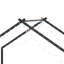 Cadre de lit double pour enfant avec bandes lumineuses à DEL, cadre en fer en forme de toit, L 78,5 po x l 55,9 po x H 58,4 po-791815256