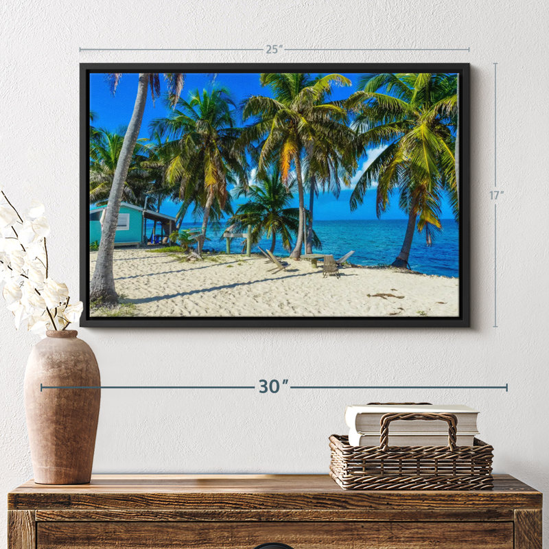 Plage «Cayes du Belize», H 17 po x l 25 po
