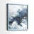 Papier avec cadre bleu