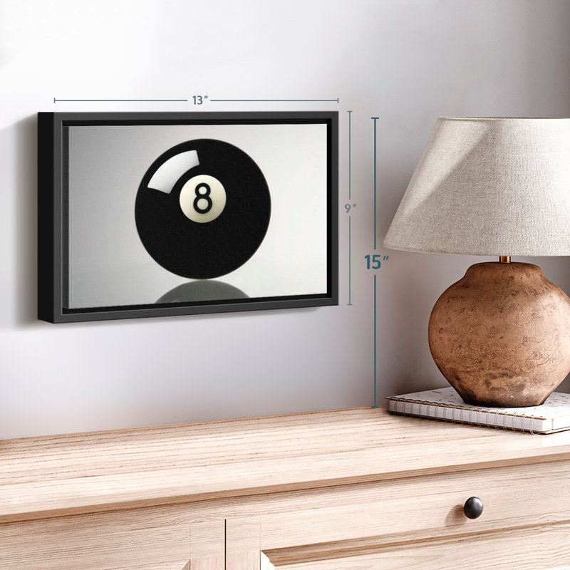 Pool Ball Canvas Print, 9" H x 13" W