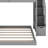 Twin Over Full Bunk Bed With Shelves, Drawers And Storage Stairs-1415206440
