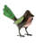 Staten Reclaimed Metal Birds Figurine- Assorted Colors