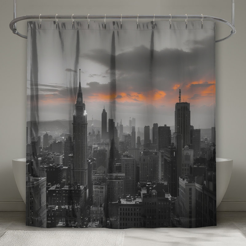Rideaux de douche New York City, 70 po L x 72 po H