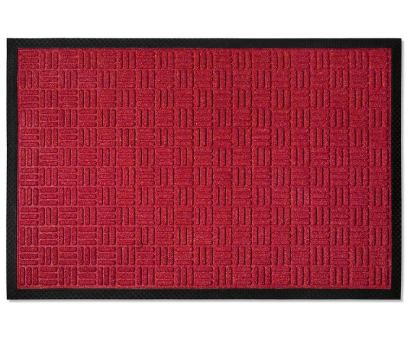 Tapis d'entrée antidérapant Fordville, Marron, 48" W x 72" L