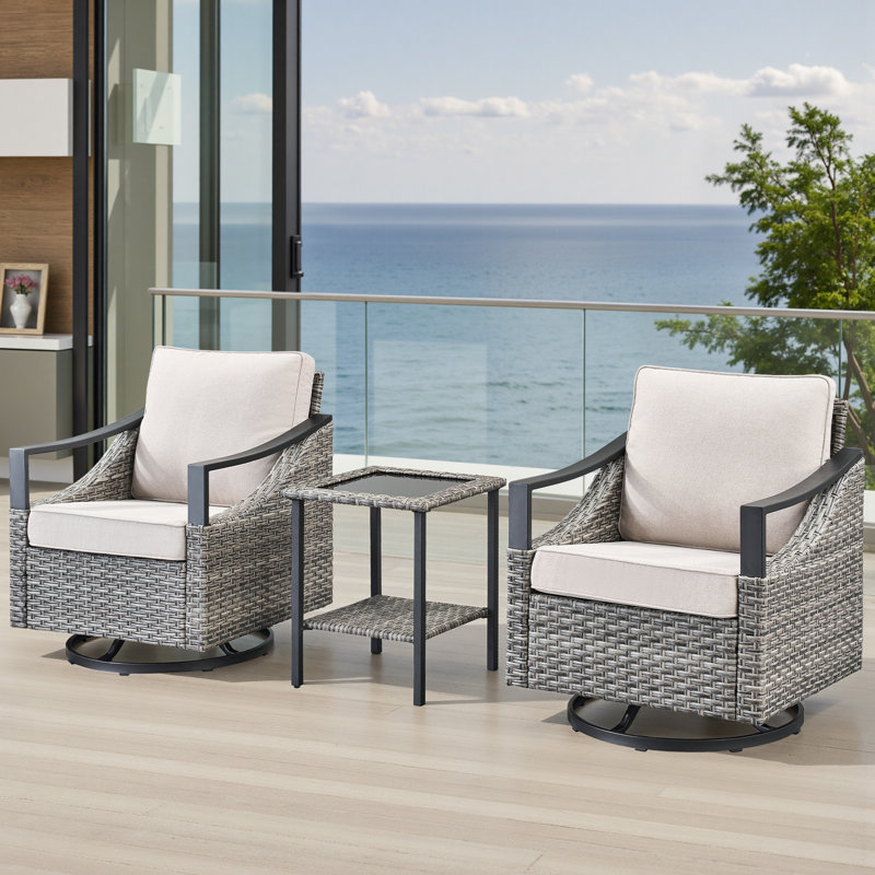 Fauteuil oscillant Buenhomino, Beige