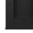 Farmhouse Elegant Hall Tree with 4 Side Cabinets, All-in-One Mudroom Furniture with Adjustable Shelves & Open Cubbies, Beadboard Entryway Bench with Coat Rack & 5 Hooks for Hallway, Black