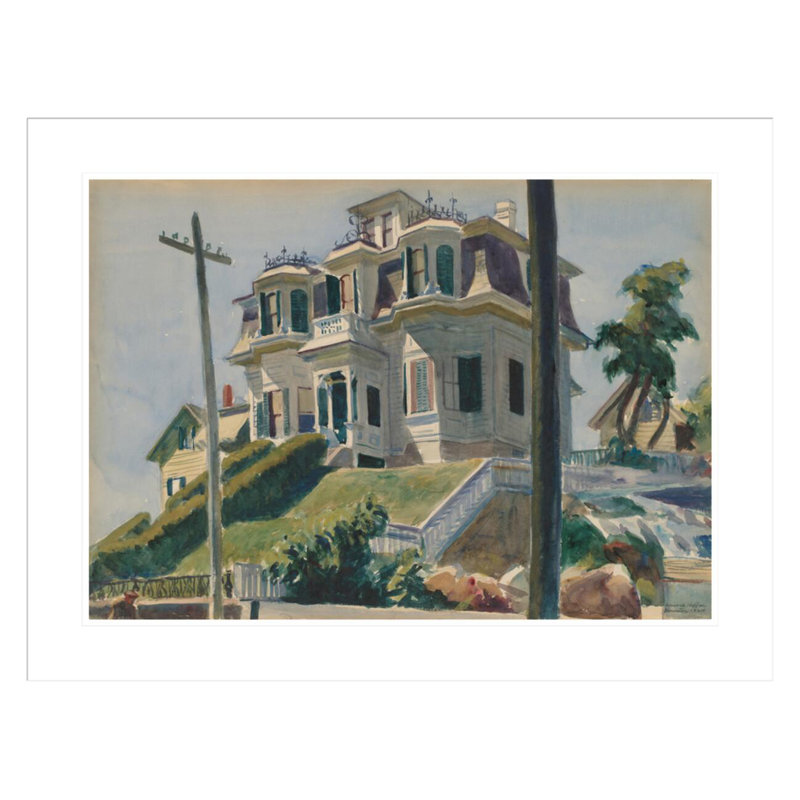«Haskell's House» par Edward Hopper, impression giclée encadrée, H 22,76 po x l 29,5 po