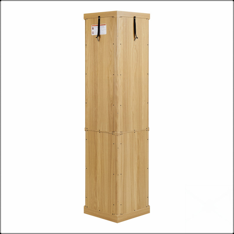 Elegant Lighted Corner Curio Cabinet With Adjustable Shelves And Anti-Toppling Device For Safe Display Of Collectibles