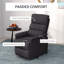 Fauteuil inclinable électrique avec télécommande, noir-130372740