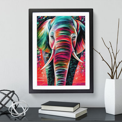 Colourful Elephant No.1 - Wall Art