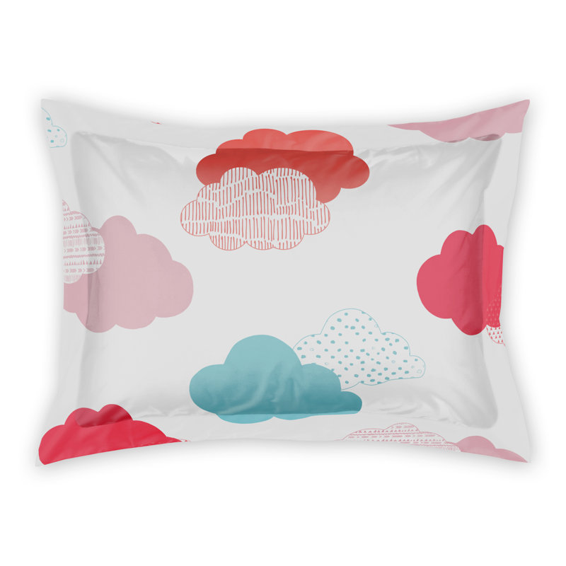 Polyester Floral Sham, Pink