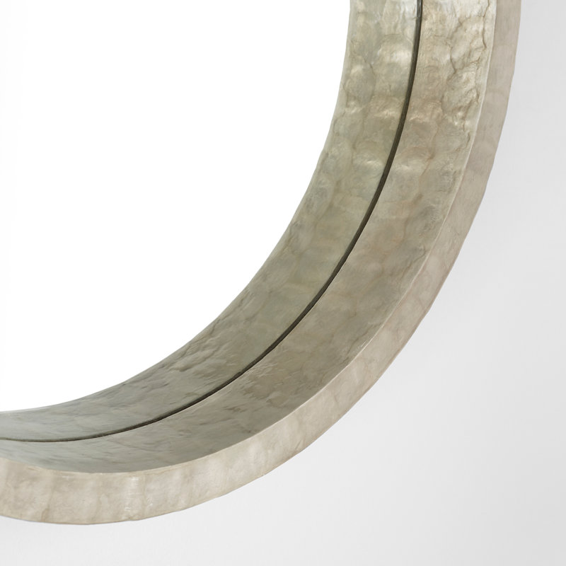 Triton Round Mirror, White, 32" x 32"