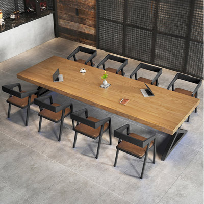 Ensemble de salle à manger décontracté de style industriel carré L 94,49 po x l 23,23 po