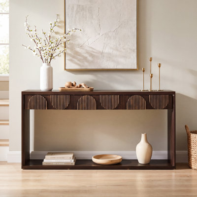 63" Console Table with 3 Drawer