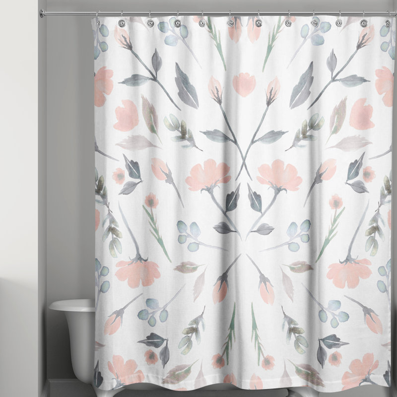 Rideau de douche simple floral Verwood