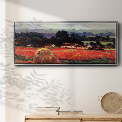 «The Poppy Blumefeld (The Barn)», reproduction sur toile par Claude Monet