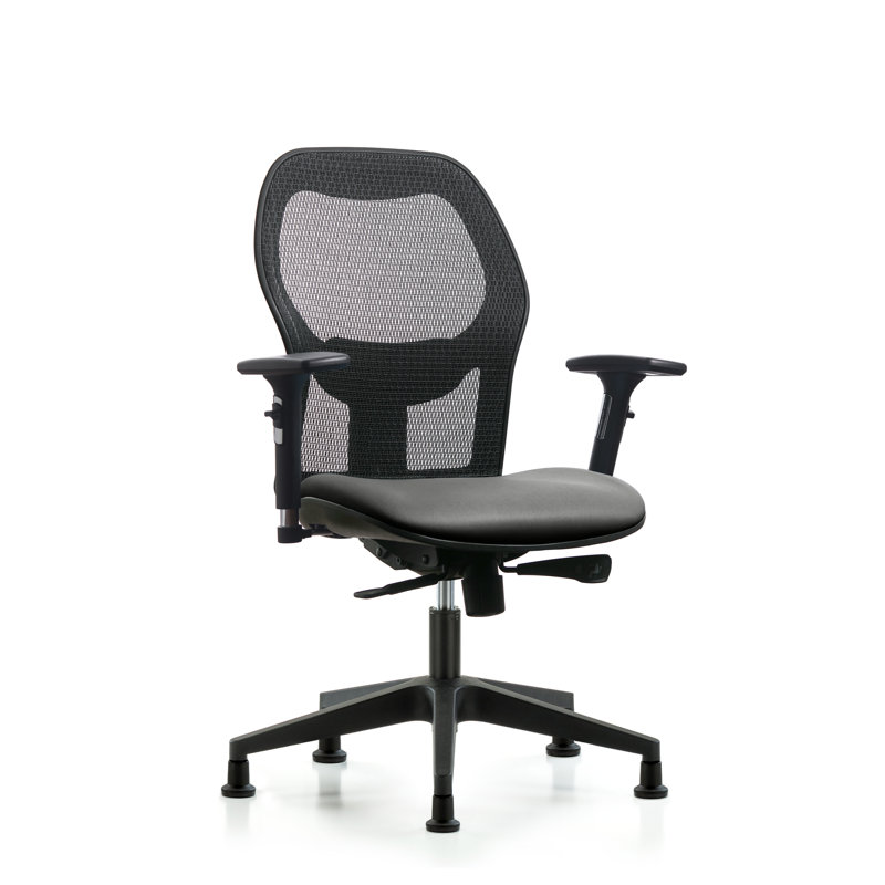 Chaise de travail ergonomique, Argenté, Patins, Oui
