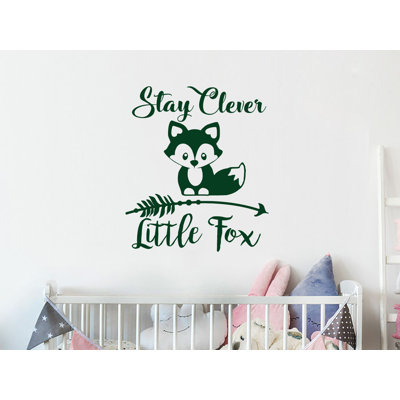 Décalcomanie murale chambre d’enfant reste intelligente little fox
