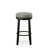 Modern Gray 30" Bar Height Swivel Stool with Plush Upholstered Seat-1696957846-1696957847