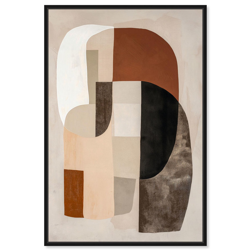 Intuition's Palette I, toile par Art Remedy, Noir, H 16 po x l 11 po, Floater Frame