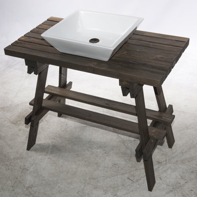 Ensemble de meuble-lavabo de salle de bain simple 35 po Bragdon