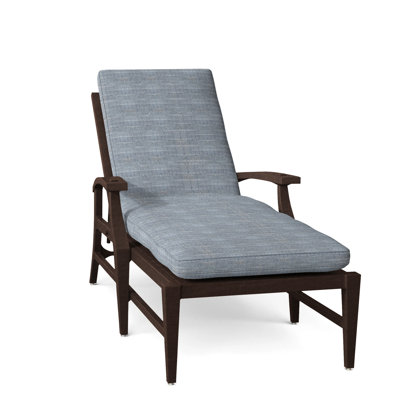 Croquet Aluminum Chaise - Mahogany