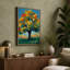 Flowering Tree in Bloom Modern - Wrapped Canvas-1689609348-1689609353
