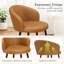 Upholstered Counter Stool with Metal Frame-952048827