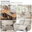 59.8" Wide Modern Chenille Upholstered Manual Reclining Loveseat Sofa-760181673