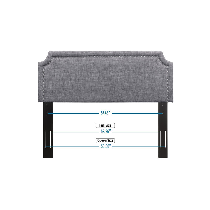 Daleiza Upholstered Headboard, Full/Queen, Gray