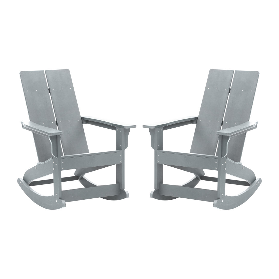 Plastic / Acrylic Rocking Chair (Set of 2) Taylor & Logan 