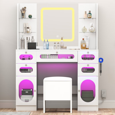 104.9Cm W Dressing Table With Mirror