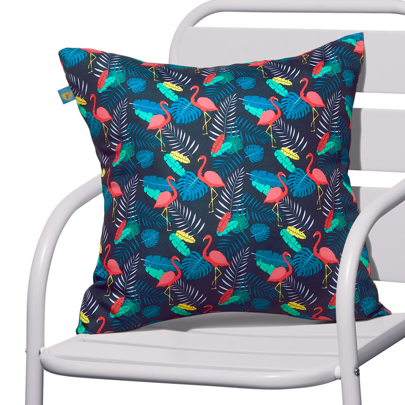 Housse de coussin d'extérieur carré et insert, Bleu marine