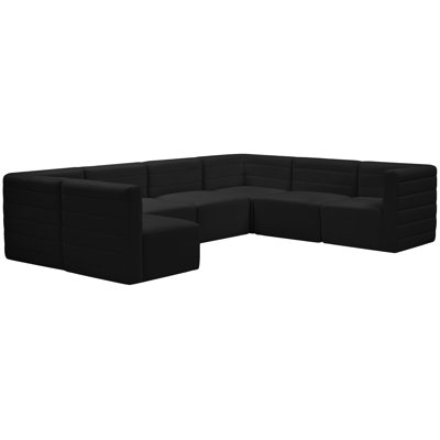 Enso Velvet U-Shaped Sectional Reversible