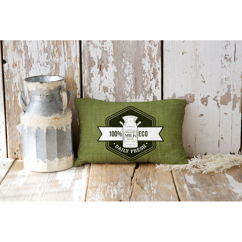 Coussin intérieur / extérieur Macdonald Farm House, Vert