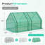 6'X3'x3' Mini Greenhouse, Includes 3 Covers