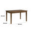 Table de salle à manger rectangulaire L 60 po x l 40 po Crantor-1966739374
