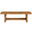 Banc de bout de lit, siège de salle à manger, banc d'entrée - Bois massif robuste pour plusieurs pièces, profondeur de 55,7 po, couleur brune, double fonction facile à installer avec tablette ouverte, largeur 14,16 po, 20 minutes