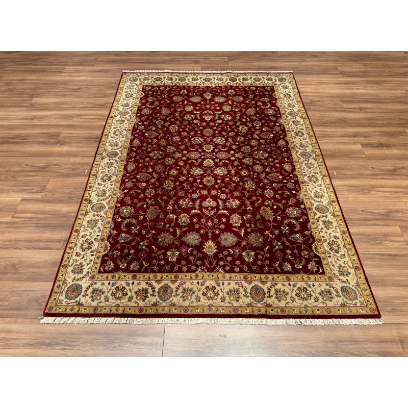 Tapis rouge en laine noué à la main Original Original