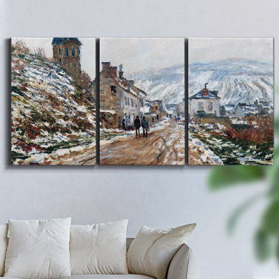 Avant la tempête sur toile, ensemble de 3 pièces