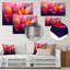 «Pink Yellow Feathered Fantasy I», art mural Featherswall-625023606-625023608