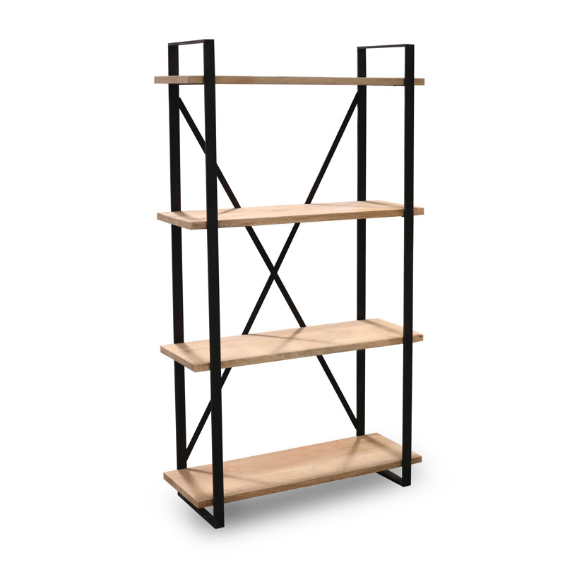 Pols 180cm H x 110cm W Steel Etagere Bookcase